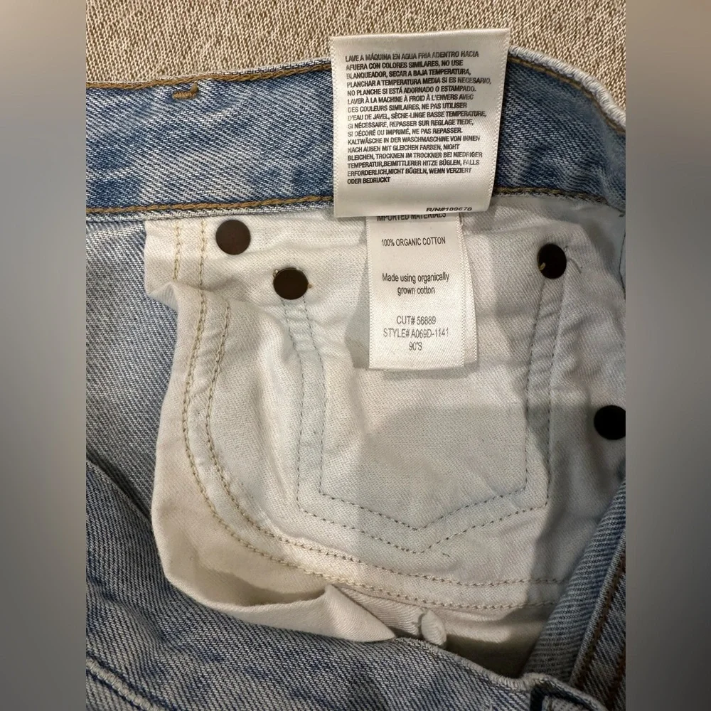 Agolde 90s Mid Rise Loose Fit Slightly Distressed - Picture 7 of 8